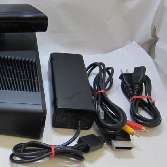 Xbox 360 Console with 2 Controllers, Games, Kinnect, and Cables - Picture 4 of 4